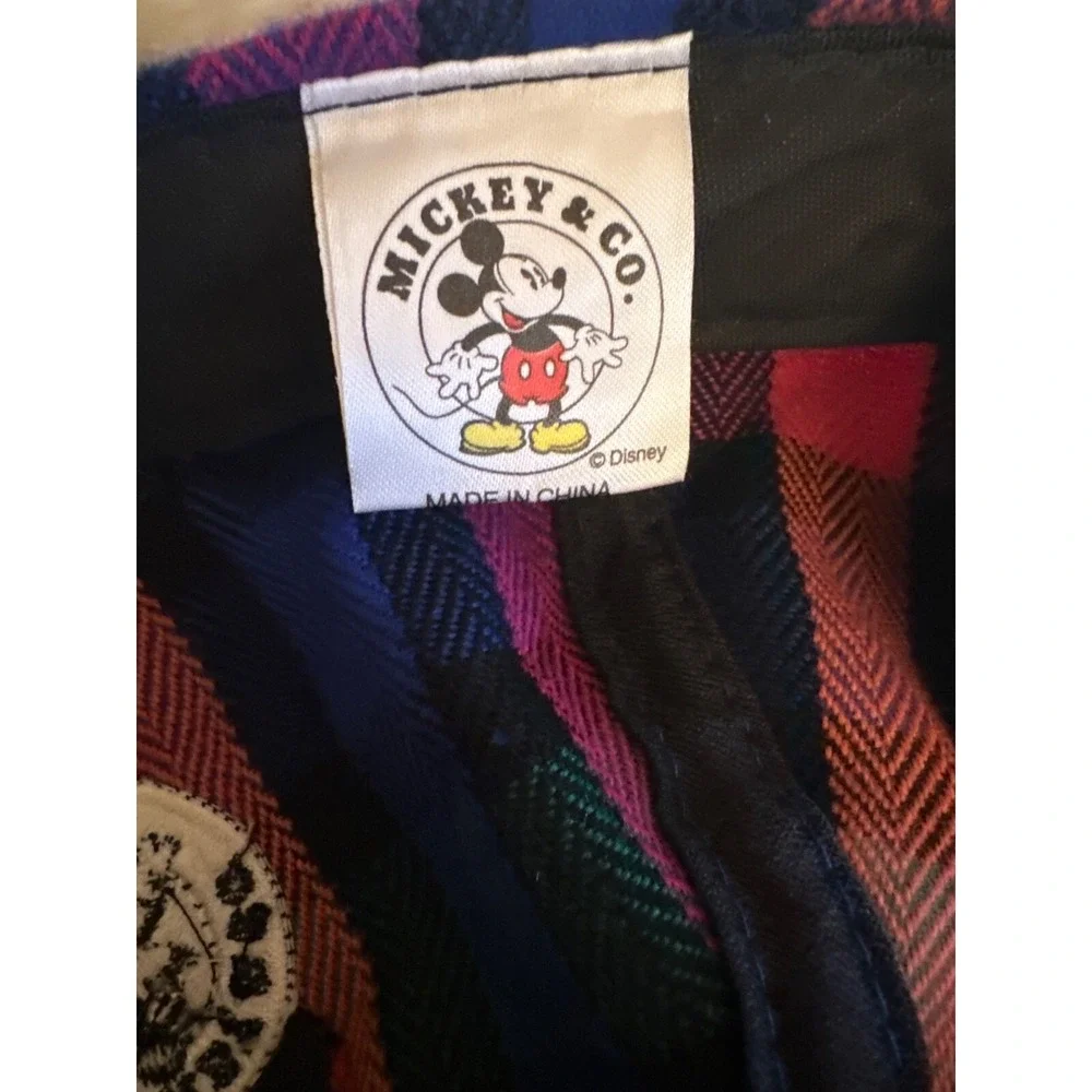 Vintage Mickey & Co. Plaid Wool Toddler‎ Cap With Blue Brim